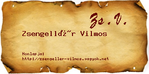Zsengellér Vilmos névjegykártya
